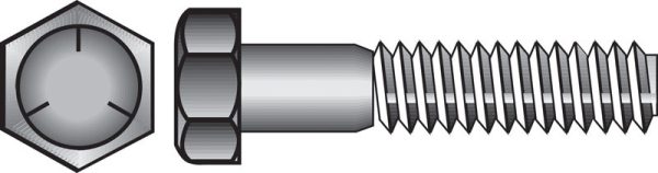 Hillman 1/2 in. D X 5 in. L Heat Treated Zinc Steel Hex Head Cap Screw 25 pk