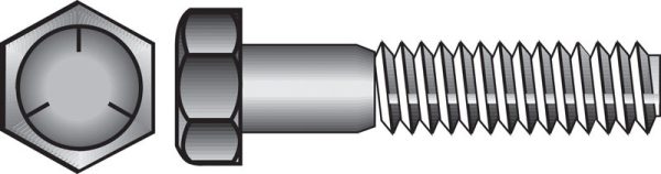 Hillman 1/2 in. D X 6 in. L Heat Treated Zinc Steel Hex Head Cap Screw 25 pk