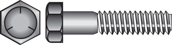 Hillman 5/8 in. D X 3-1/2 in. L Heat Treated Zinc Steel Hex Head Cap Screw 25 pk