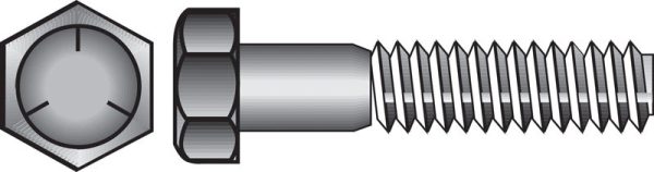 Hillman 5/8 in. D X 4 in. L Heat Treated Zinc Steel Hex Head Cap Screw 25 pk