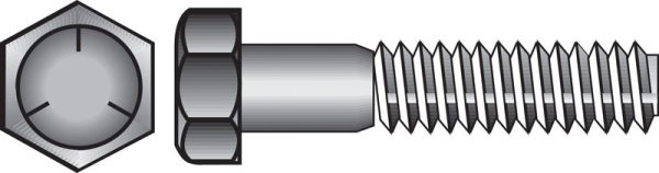 Hillman 5/8 in. D X 5 in. L Heat Treated Zinc Steel Hex Head Cap Screw 25 pk