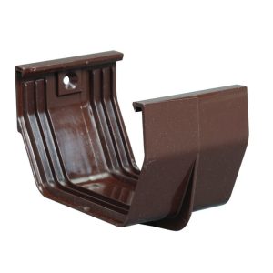 Amerimax 3.3 in. H X 3 in. W X 5 in. L Brown Vinyl U Gutter Connector