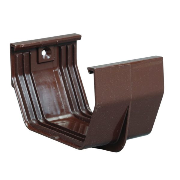 Amerimax 3.3 in. H X 3 in. W X 5 in. L Brown Vinyl U Gutter Connector