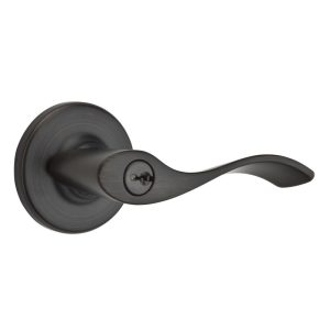 Kwikset Balboa Venetian Bronze Entry Lockset KW1 1-3/4 in.