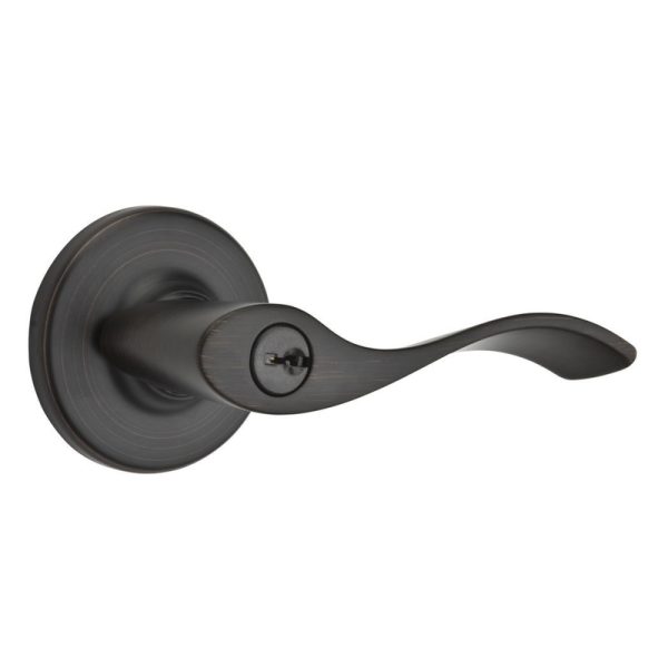 Kwikset Balboa Venetian Bronze Entry Lockset KW1 1-3/4 in.