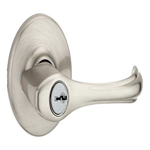 Kwikset Dorian Satin Nickel Entry Lockset 1-3/4 in.