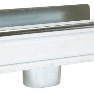 Amerimax 6.5 in. H X 10 in. W X 5.5 in. L Metallic Galvanized Steel K End w/Drop
