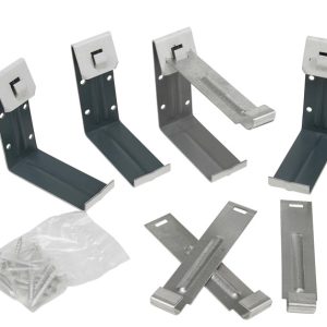 Amerimax 1.5 in. H X 4 in. W X 5.5 in. L White Aluminum K Fascia Bracket