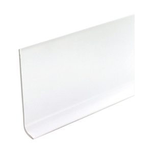 M-D 48 in. L Prefinished White Vinyl Wall Base