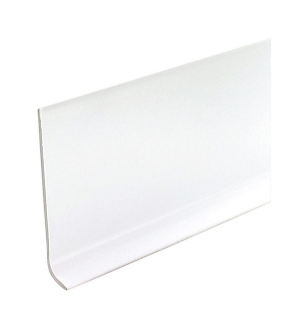 M-D 48 in. L Prefinished White Vinyl Wall Base