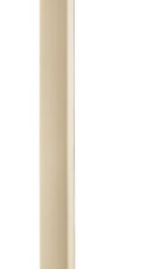 M-D 0.13 in. H X 48 in. L Prefinished Almond Vinyl Wall Base