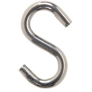 Hampton Medium Silver Steel 1.4375 in. L S-Hook 40 lb 1 pk