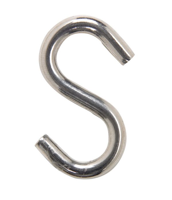 Hampton Medium Silver Steel 1.4375 in. L S-Hook 40 lb 1 pk