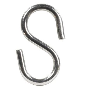 Hampton Medium Stainless Steel 2.125 in. L S-Hook 55 lb 1 pk