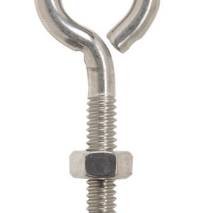Hampton 1/4 in. X 2-5/8 in. L Stainless Stainless Steel Eyebolt Nut Included