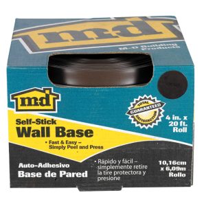 M-D 4 in. H X 20 ft. L Prefinished Brown Vinyl Wall Base