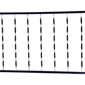 The Village Ironsmith 34 in. H X 48 in. W X 1.3 in. L Steel Ornamental Railing