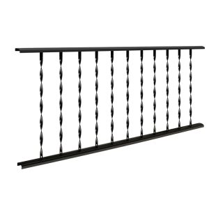 The Village Ironsmith 72 in. H X 28.5 in. W X 1.3 in. L Steel Ornamental Railing