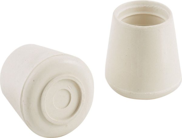 Shepherd Hardware Rubber Leg Tip White Round 3/4 in. W 40 pk