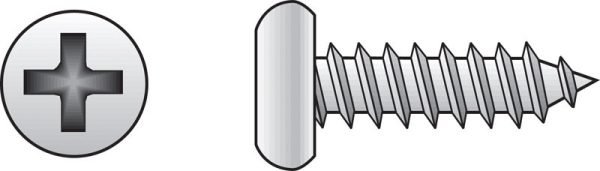 Hillman No. 4 X 3/8 in. L Slotted Hex Washer Head Sheet Metal Screws 100 pk