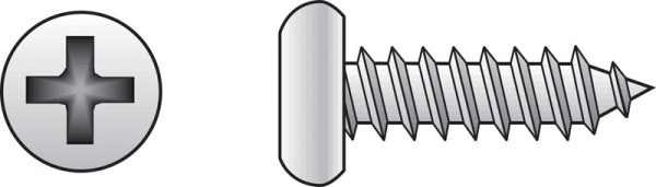 Hillman No. 6 X 1 in. L Phillips Pan Head Sheet Metal Screws 100 pk