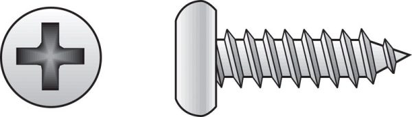 Hillman No. 8 X 2 in. L Phillips Pan Head Sheet Metal Screws 100 pk