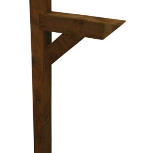 Alexandria Moulding 72 in. Natural Brown Pine Mailbox Post
