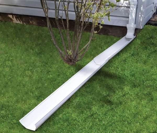 Frost King Tilt N' Drain 2 in. H X 5.5 in. W X 72 in. L White Vinyl Downspout Extension