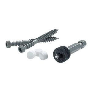 FastenMaster Cortex No. 9 X 2 in. L Star Square Head Trim Screws with Plugs 1 pk