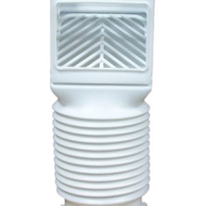 Amerimax FlexGrate 4.625 in. W X 4.625 in. L White Vinyl Downspout Filter