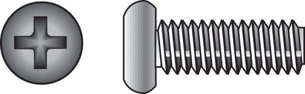 Hillman No. 8-32 X 1/2 in. L Phillips Pan Head Stainless Steel Machine Screws 100 pk