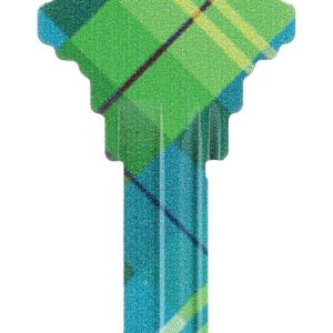 Hillman Wackey Plaid House/Office Universal Key Blank Single