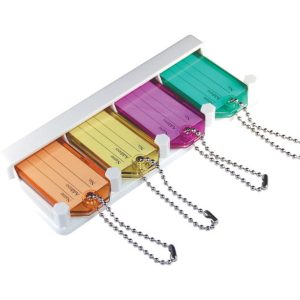 Hillman Metal/Plastic Assorted Labeling/ID Key Holder