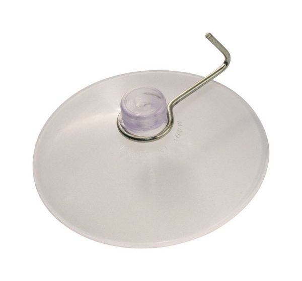 Hillman Large Clear Metal/Plastic 2-1/2 in. L Hook 8 lb 1 pk