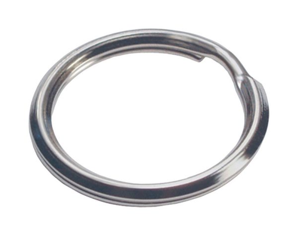 Hillman 3/4 in. D Tempered Steel Silver Split Rings Key Ring