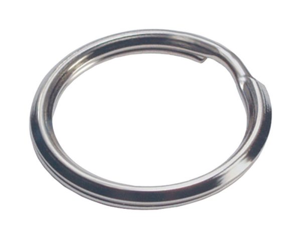 Hillman 7/8 in. D Tempered Steel Silver Split Rings/Cable Rings Key Ring