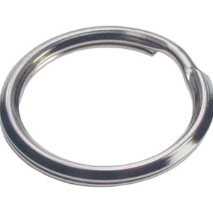 Hillman 1 in. D Tempered Steel Silver Split Rings/Cable Rings Key Ring