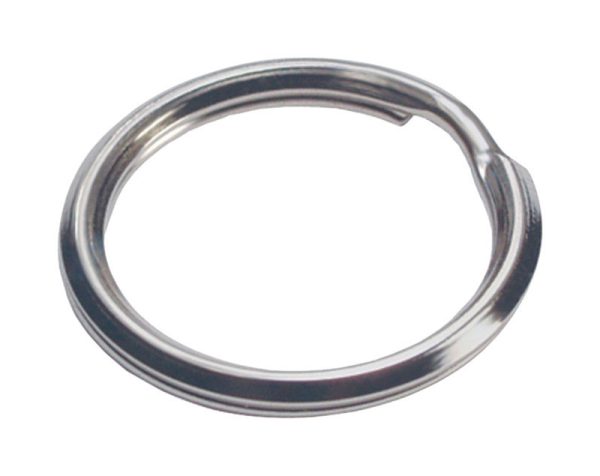 Hillman 1 in. D Tempered Steel Silver Split Rings/Cable Rings Key Ring