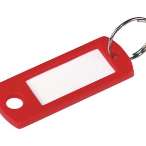 Hillman Metal/Plastic Assorted Labeling/ID Key Ring