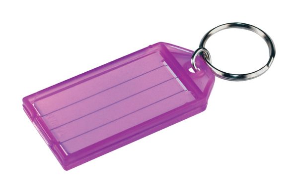 Hillman Metal/Plastic Assorted ID Tag Key Ring