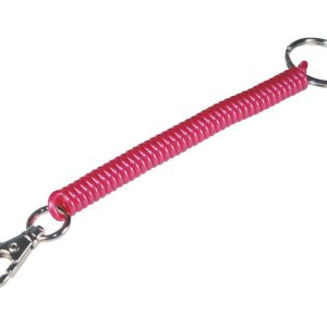 Hillman Metal/Plastic Assorted Wrist Coil Key Chain