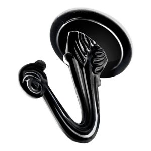 Ook Medium Black Steel 1-1/2 in. L Swag Hook 30 lb 2 pk