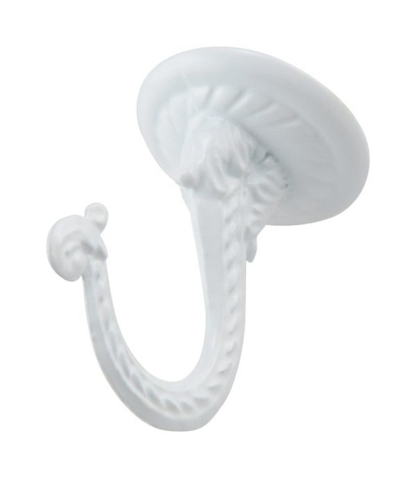 Ook Jumbo White Steel 1-1/2 in. L Swag Hook 30 lb 1 pk