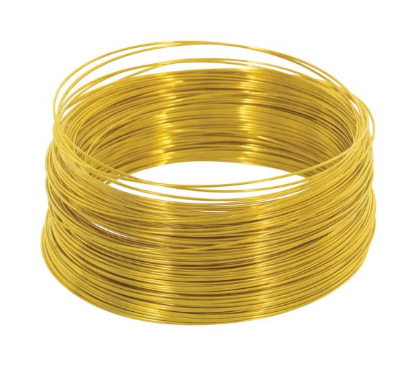 Ook 100 ft. L Brass 24 Ga. Wire