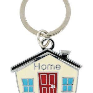 Hillman Metal Black/Silver House Key Chain