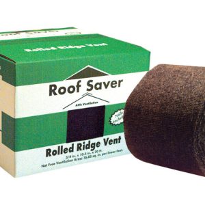 Roof Saver 0.75 in. H X 10.5 in. W X 20 ft. L Fiber/Polyester Rolled Ridge Vent