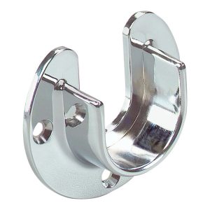 Knape & Vogt 2-1/4 in. L X 1-5/16 in. D Polished Chrome Steel Closet Rod Flange