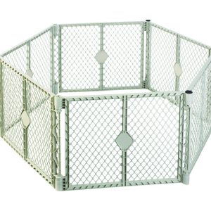 North States Superyard Gray 26 in. H X 18.5 in. W Plastic Child Safety Gate