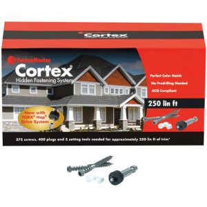 FastenMaster Cortex No. 20 X 2 in. L Torx Ttap Star Head Deck Screws and Plugs Kit 1 pk