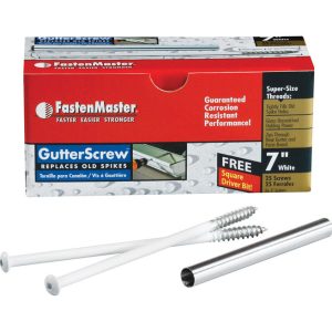 FastenMaster No. 3 X 7 in. L Square Round Head Gutter Screws 1 pk
